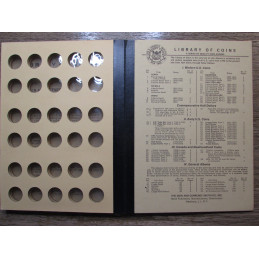 Library of Coins album for Lincoln Wheat Cents - 1909-1940 - vintage album