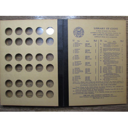 Library of Coins Album for Flying Eagle and Indian Head Cents - 1856-1909 - vintage album
