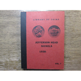 Library of Coins Album for Jefferson Nickels - 1938-1968 - vintage coin storage