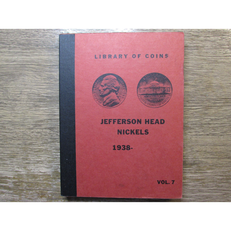 Library of Coins Album for Jefferson Nickels - 1938-1968 - vintage coin storage Library of Coins Album for Jefferson Nickels - 1938-1968 - vintage coin storage