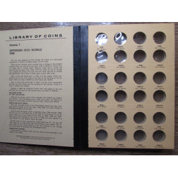 Library of Coins Album for Jefferson Nickels - 1938-1968 - vintage coin storage