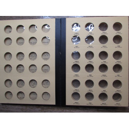 Library of Coins Album for Jefferson Nickels - 1938-1968 - vintage coin storage