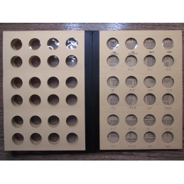 Library of Coins Album for Jefferson Nickels - 1938-1968 - vintage coin storage