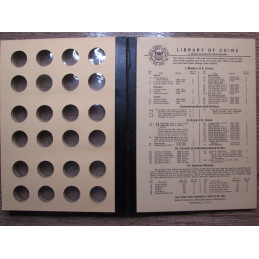 Library of Coins Album for Jefferson Nickels - 1938-1968 - vintage coin storage