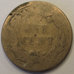 1858 Flying Eagle Cent - antique pre Civil War cupronickel penny
