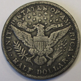 1894 S Barber Half Dollar - antique San Francisco mintmark better condition silver coin