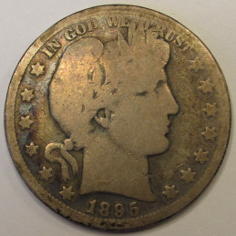 1895 O Barber Half Dollar - antique New Orleans mint American silver coin