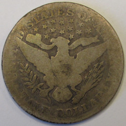 1896 Barber Half Dollar - antique lower mintage American silver half
