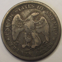 1875 Twenty Cent Piece - unique denomination American silver coin