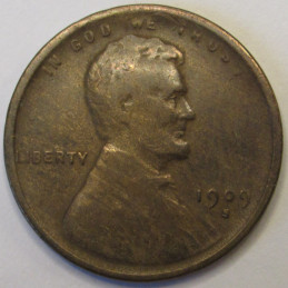 1909 S Lincoln Wheat Cent - antique low mintage San Francisco mintmark penny