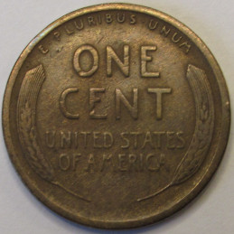 1909 S Lincoln Wheat Cent - antique low mintage San Francisco mintmark penny