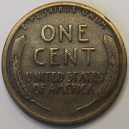 1914 S Lincoln Wheat Cent - antique San Francisco mintmark American penny