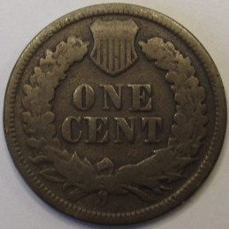 1870 Indian Head Cent - antique scarce date Reconstruction era American penny