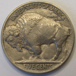 1919 Buffalo Nickel - antique higher grade American five cent coin