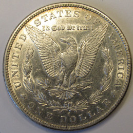 1896 S Morgan Dollar - antique higher grade San Francisco mintmark coin
