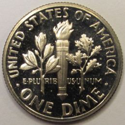 1970 S Roosevelt Dime - vintage proof American dime coin