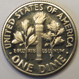 1977 S Roosevelt Dime - beautiful S mintmark proof coin