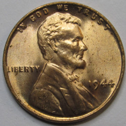 1944 Lincoln Wheat Cent - uncirculated antique WW2 era American wheat penny