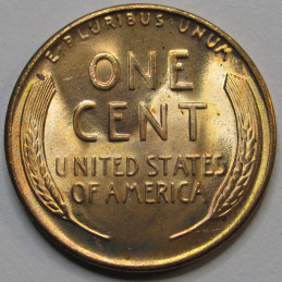 1944 Lincoln Wheat Cent - uncirculated antique WW2 era American wheat penny
