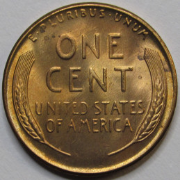 1953 S Lincoln Wheat Cent - antique San Francisco mintmark American wheat penny