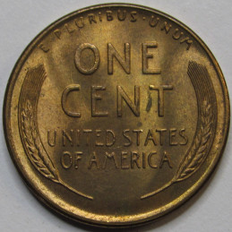 1947 S Lincoln Wheat Cent - antique San Francisco mintmark uncirculated penny
