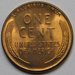 1948 D Lincoln Wheat Cent - antique Denver mintmark American uncirculated penny
