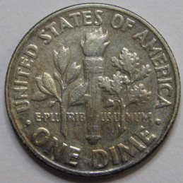 1961 Roosevelt Dime - antique American silver dime