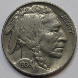 1936 Buffalo Nickel - antique higher grade Amerian Indian and bison coin