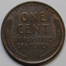 1930 Lincoln Wheat Cent - antique uncirculated American wheat penny