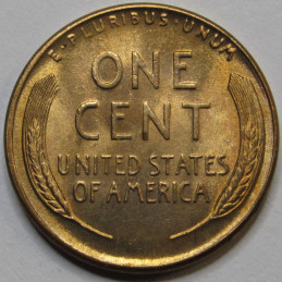 1945 D Lincoln Wheat Cent - antique Denver mintmark American uncirculated wheat penny