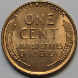 1947 Lincoln Wheat Cent - antique high grade uncirculated American wheat penny