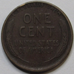 1920 D Lincoln Wheat Cent - detailed Denver mintmark American wheat penny