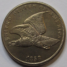 1858 Flying Eagle Cent - Small Letters - higher grade pre Civil War era American penny