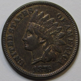 1876 Indian Head Cent - higher grade better date American bronze penny