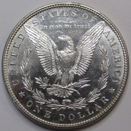 1882 Morgan Dollar - high grade uncirculated Old West era American silver dollar