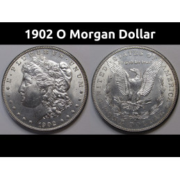 1902 O Morgan Dollar - uncirculated higher grade American silver dollar coin