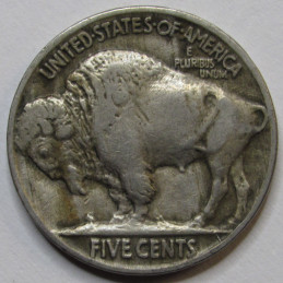 1924 Buffalo Nickel - antique American five cent coin