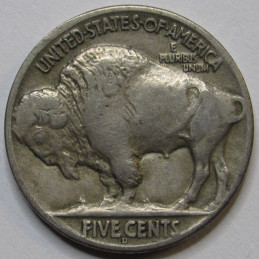 1926 D Buffalo Nickel - antique better date American Indian nickel coin