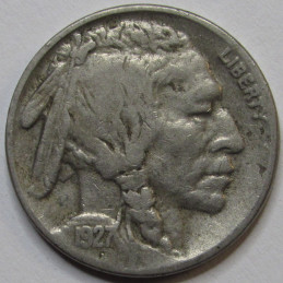 1927 S Buffalo Nickel - better condition San Francisco mintmark American Indian coin