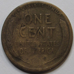 1915 S Lincoln Wheat Cent - antique scarce date American wheat penny