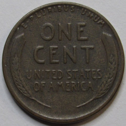 1924 D Lincoln Wheat Cent - scarce Denver mintmark American wheat penny