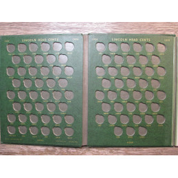 Whitman vintage coin album for Lincoln Cents - 1909-1963 - green album