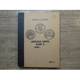 Library of Coins Album for Lincoln Cents - 1941-1976 - vintage penny storage