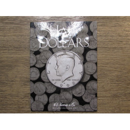 HE Harris coin folder for Half Dollars - blank DIY collection storage