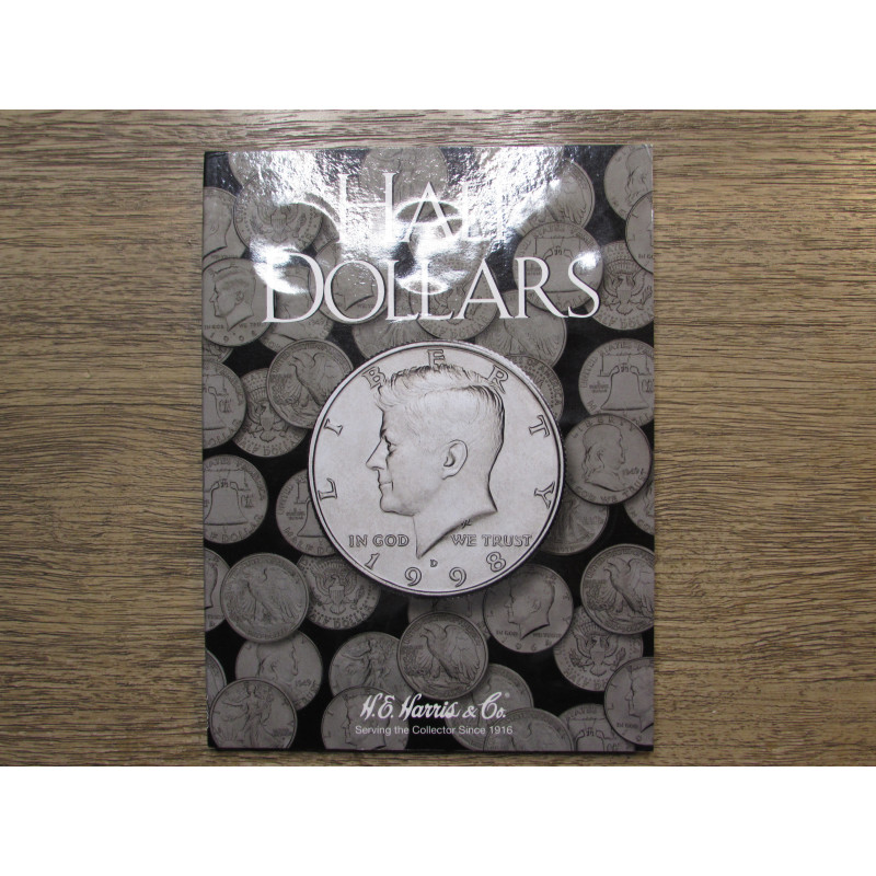HE Harris coin folder for Half Dollars - blank DIY collection storage HE Harris coin folder for Half Dollars - blank DIY collection storage