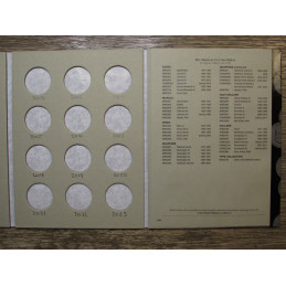 HE Harris coin folder for Half Dollars - blank DIY collection storage