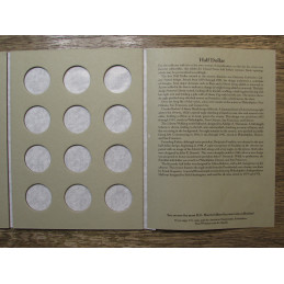 HE Harris coin folder for Half Dollars - blank DIY collection storage