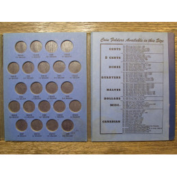 Whitman vintage coin folder for Buffalo Nickels - 1913-1938