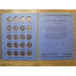 Whitman vintage coin folder for Buffalo Nickels - 1913-1938