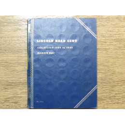 Whitman vintage coin folder for Lincoln Cents - 1909-1945 - scarce printing
